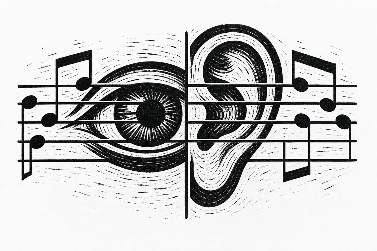 Sight-reading enough to write sheet music illustration
