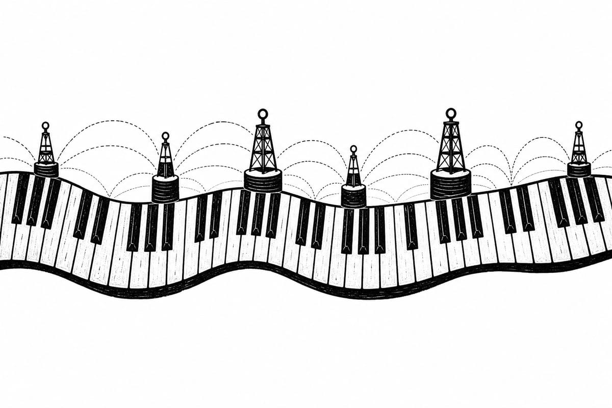 Basics of music theory: pitch, the staff, intervals, and the keyboard as a map illustration
